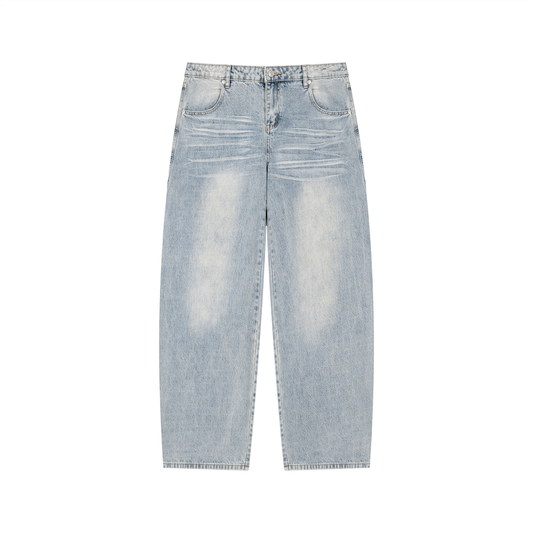 Saint Luciel Men’s Enzyme Wash Wide Leg Jeans