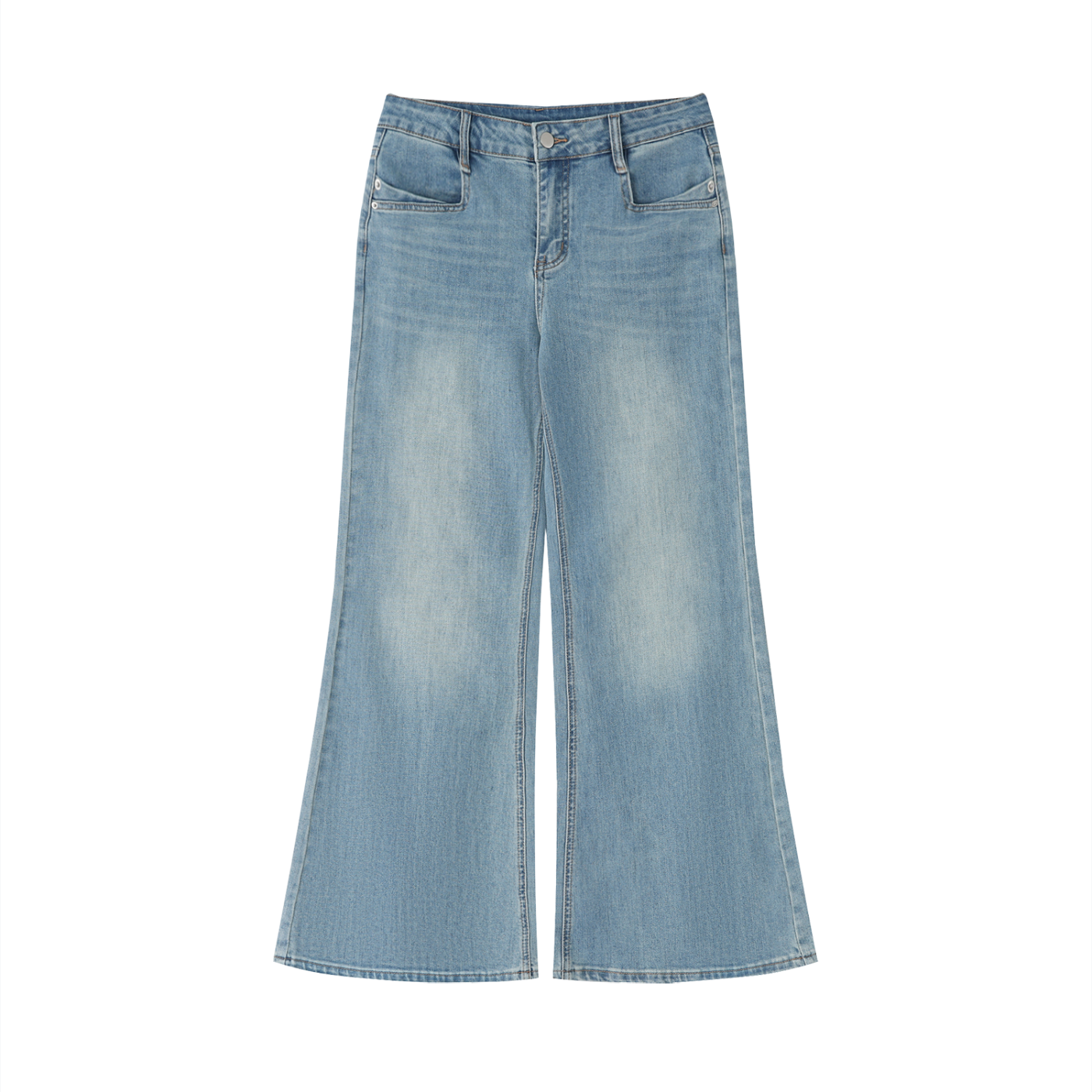 Saint Luciel Women's Vintage Wash Flared Leg Jeans