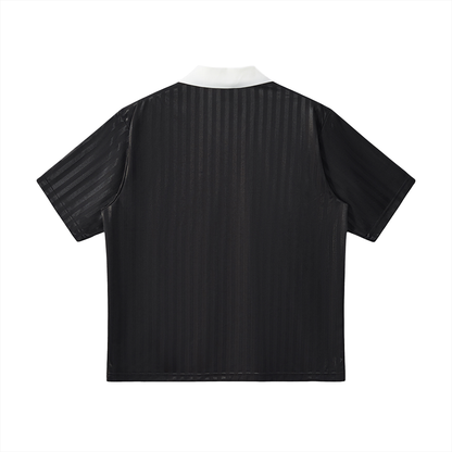 Saint Luciel Contrast Collar Striped Soccer Jersey