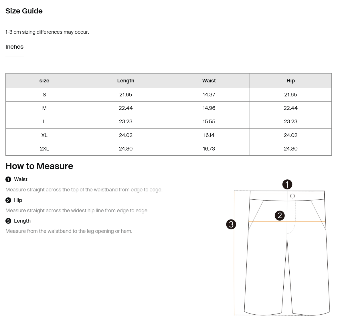 Size guide
