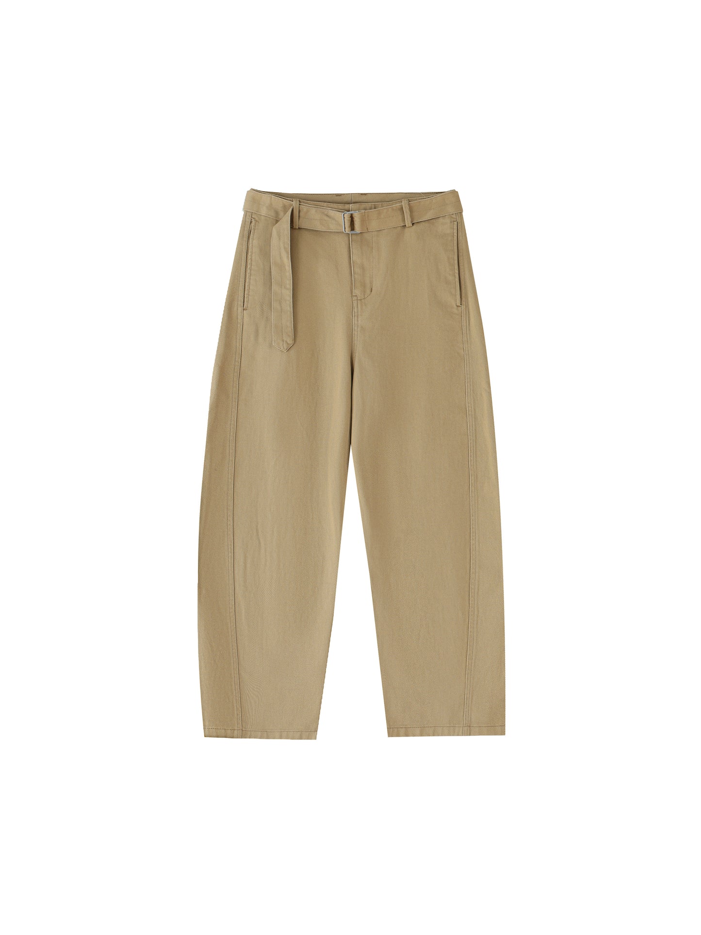 Saint Luciel Belted Barrel-leg Chino Pants