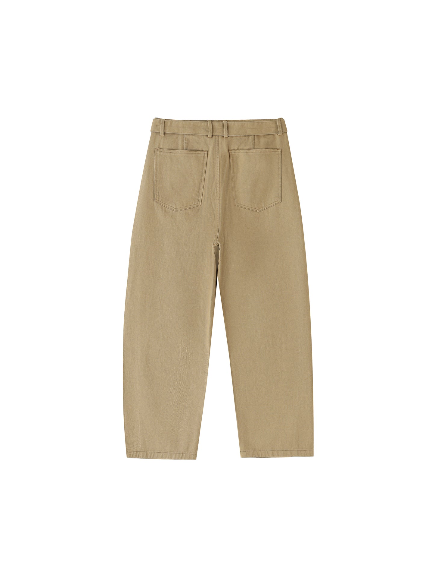 Saint Luciel Belted Barrel-leg Chino Pants