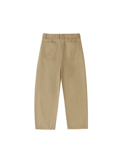 Saint Luciel Belted Barrel-leg Chino Pants