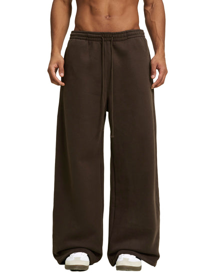 Saint Luciel Fleece Drawstring Straight-Leg Sweatpants