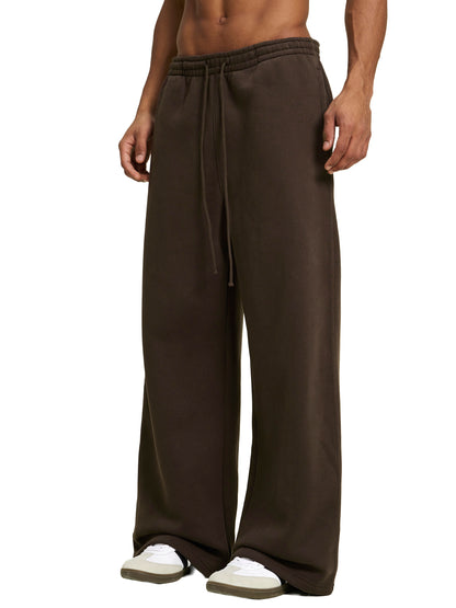 Saint Luciel Fleece Drawstring Straight-Leg Sweatpants