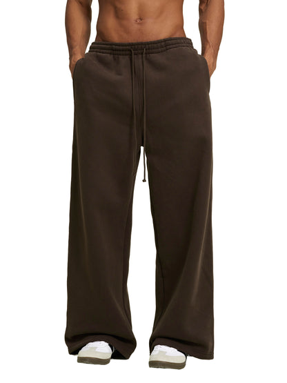 Saint Luciel Fleece Drawstring Straight-Leg Sweatpants