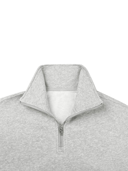 Saint Luciel Quarter-Zip Drop Shoulder Sweatshirt
