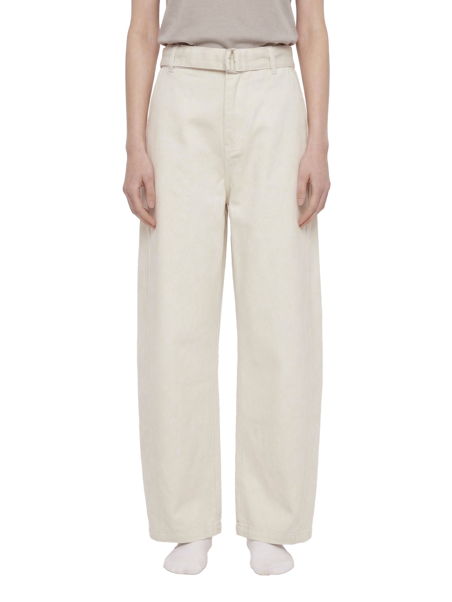 Saint Luciel Belted Barrel-leg Chino Pants