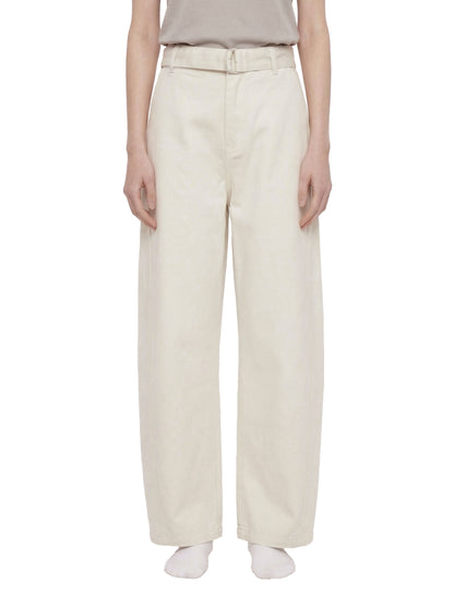 Saint Luciel Belted Barrel-leg Chino Pants