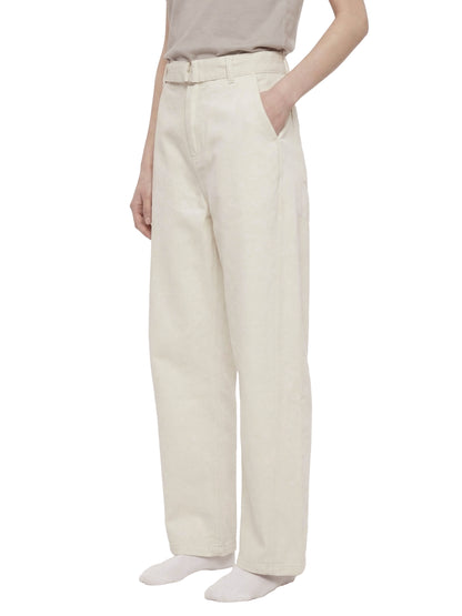 Saint Luciel Belted Barrel-leg Chino Pants