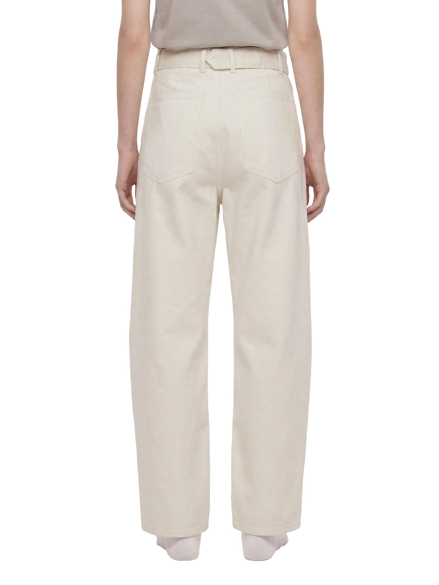 Saint Luciel Belted Barrel-leg Chino Pants