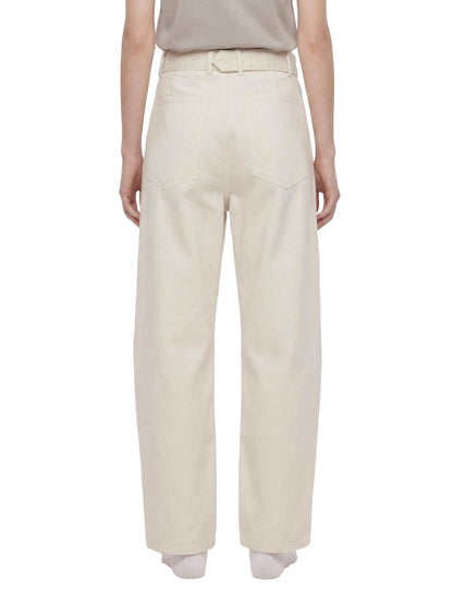 Saint Luciel Belted Barrel-leg Chino Pants