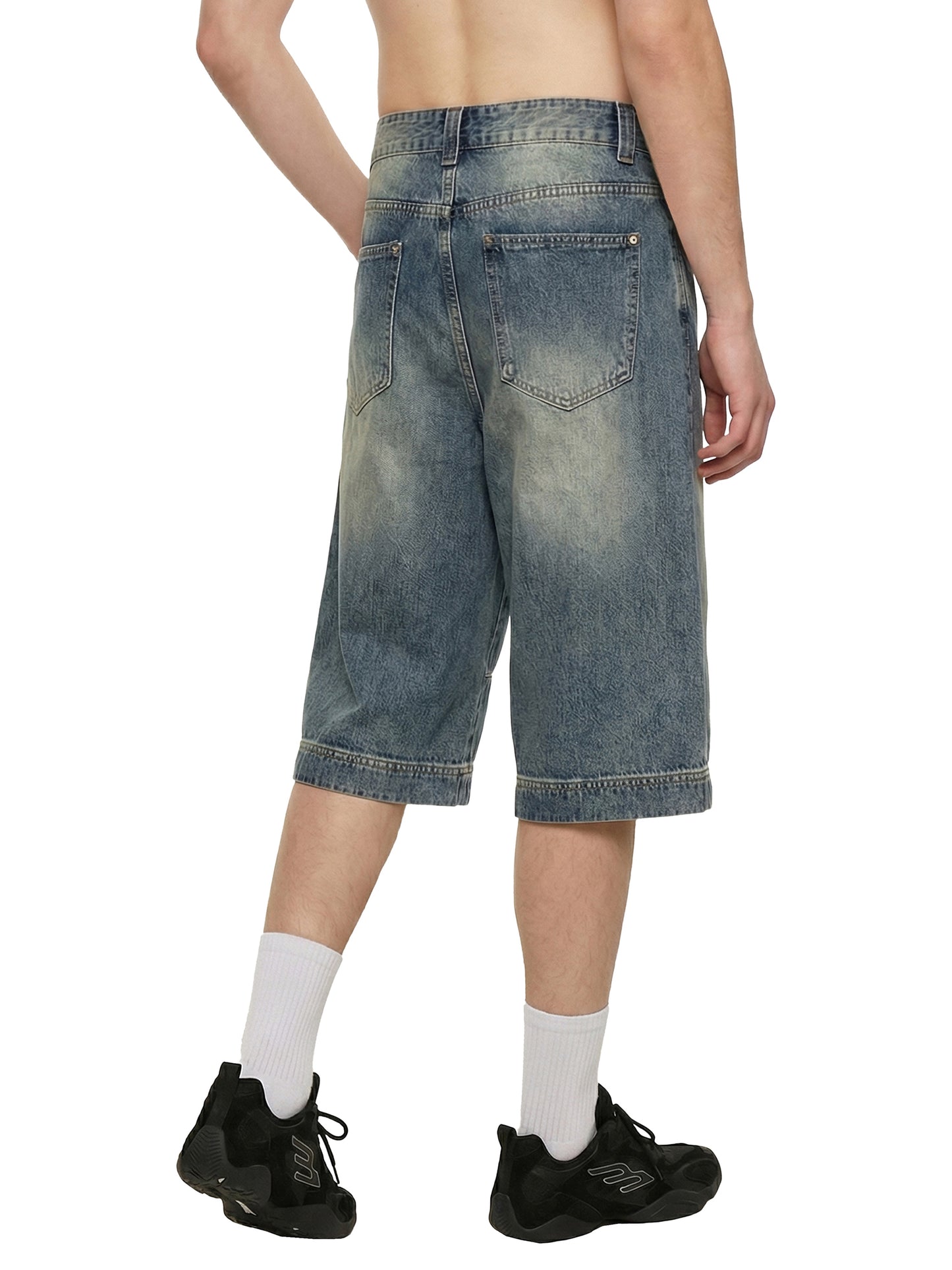 Saint Luciel Vintage Wash Baggy Denim Jorts