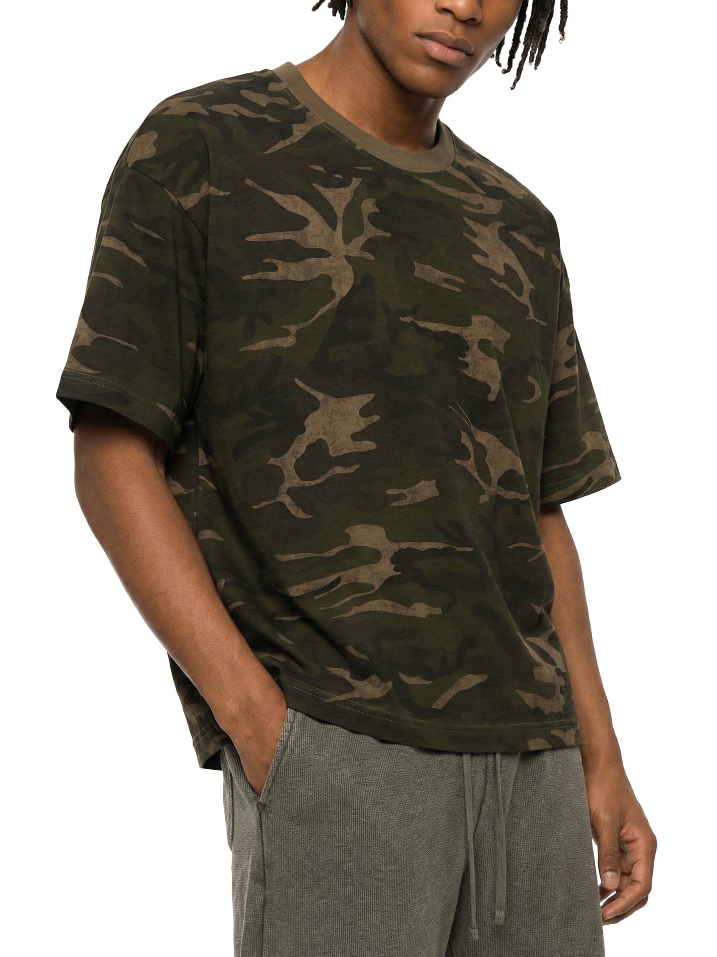 Saint Luciel Camo Boxy T-Shirt