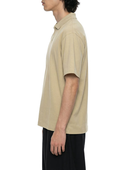 Saint Luciel Men's Drop Shoulder Polo Shirt (Khaki/Brown)