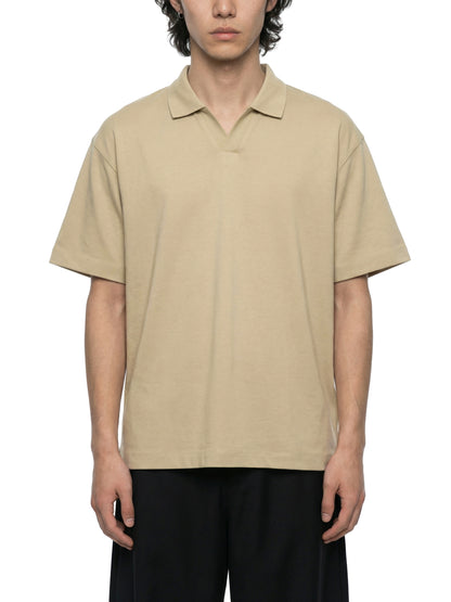 Saint Luciel Men's Drop Shoulder Polo Shirt (Black/Red)