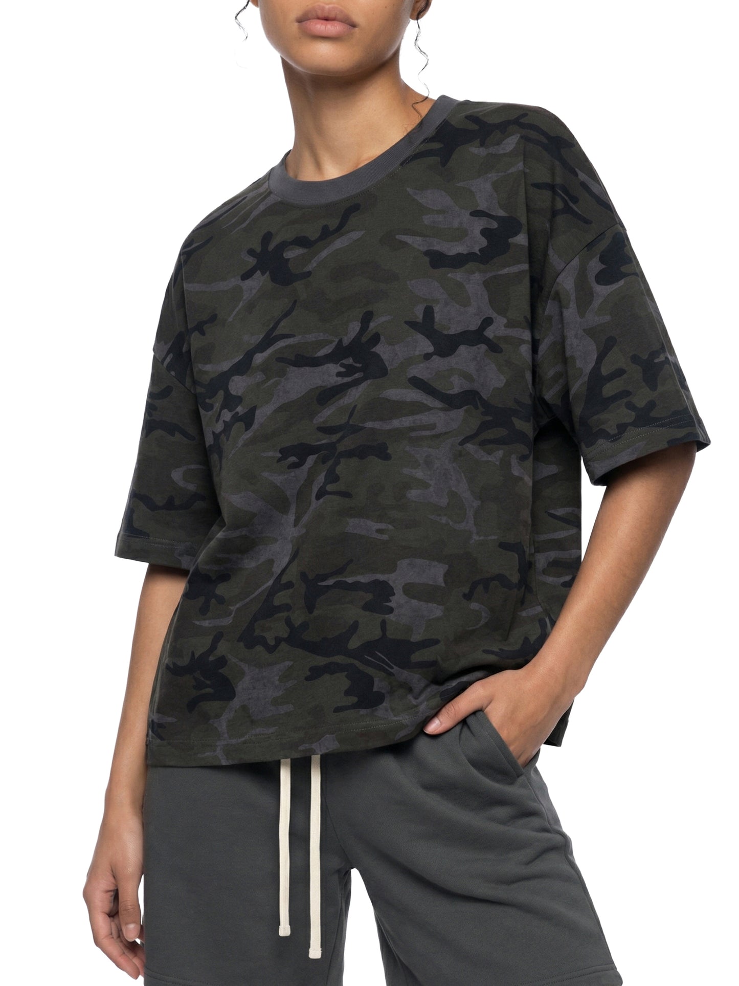 Saint Luciel Camo Boxy T-Shirt