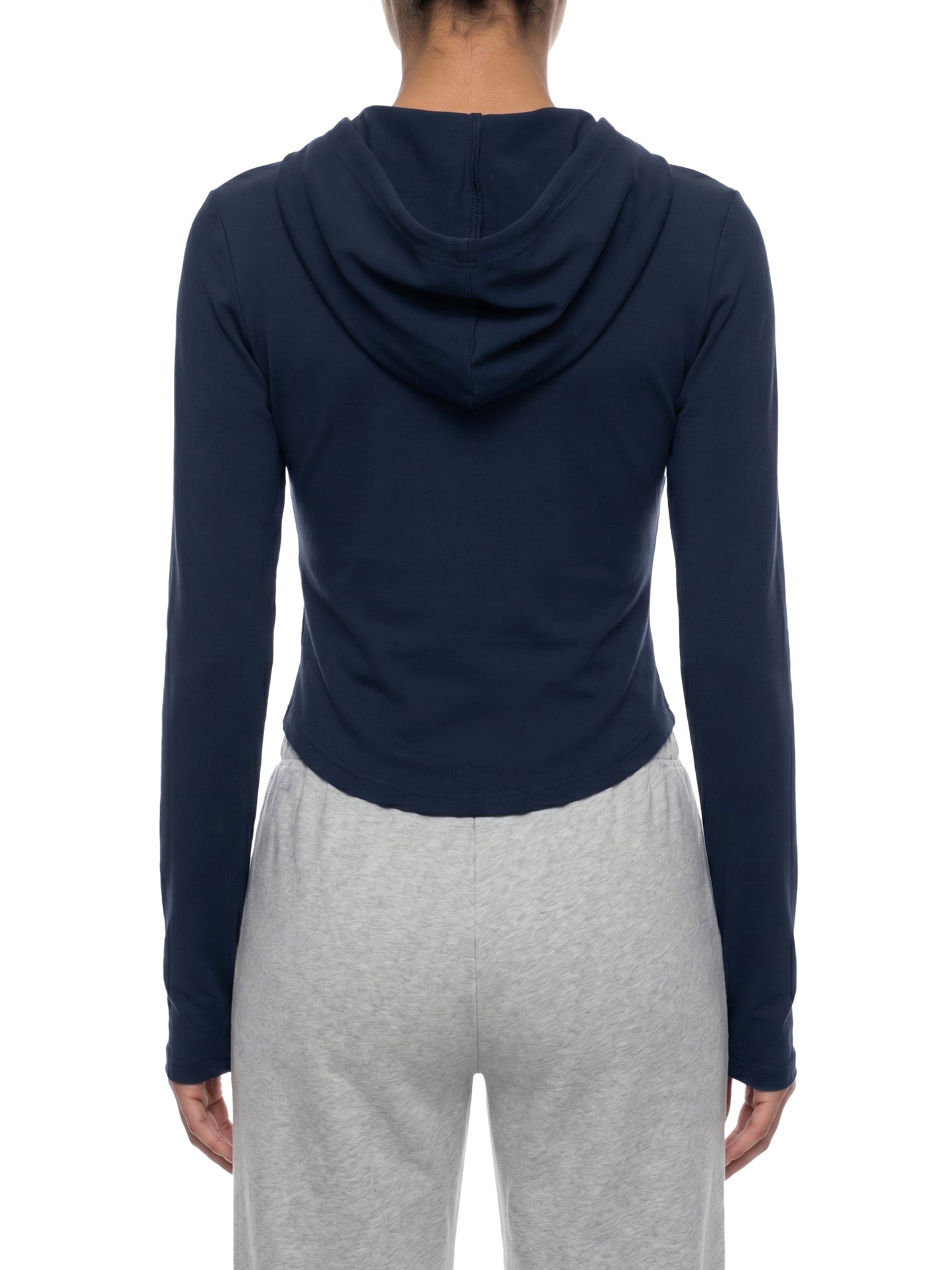 Saint Luciel Slim Cropped Full Zip Hoodie