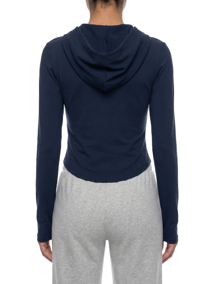Saint Luciel Slim Cropped Full Zip Hoodie