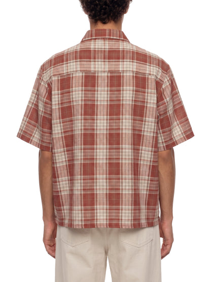 Saint Luciel Plaid Boxy Short Sleeve Shirt