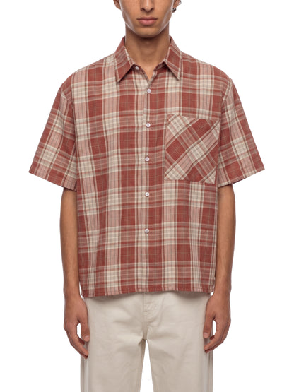 Saint Luciel Plaid Boxy Short Sleeve Shirt