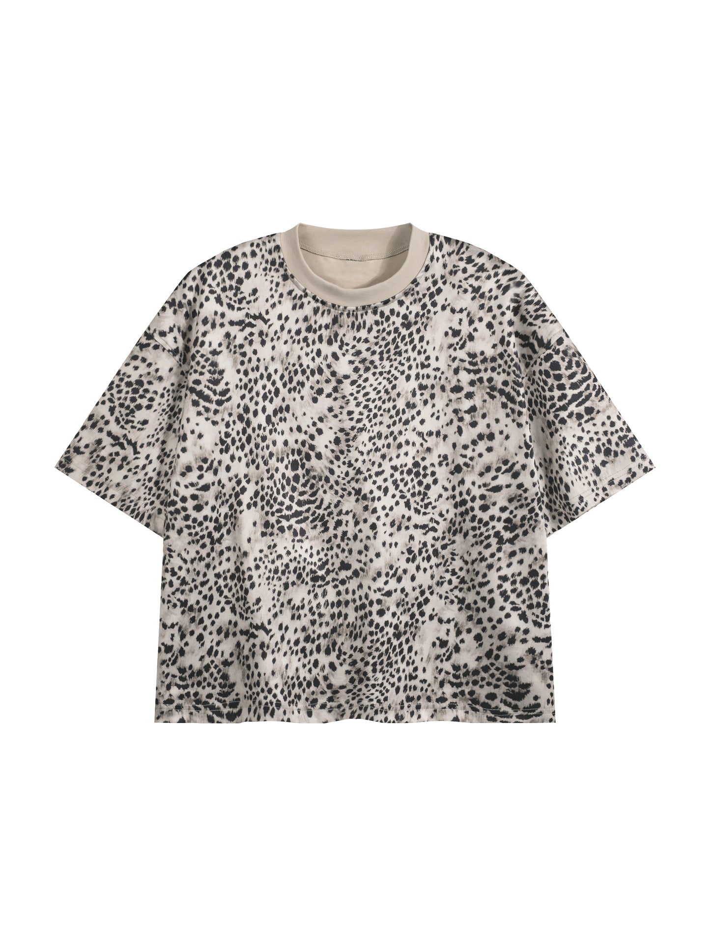Saint Luciel Cheetah Print Boxy T-Shirt