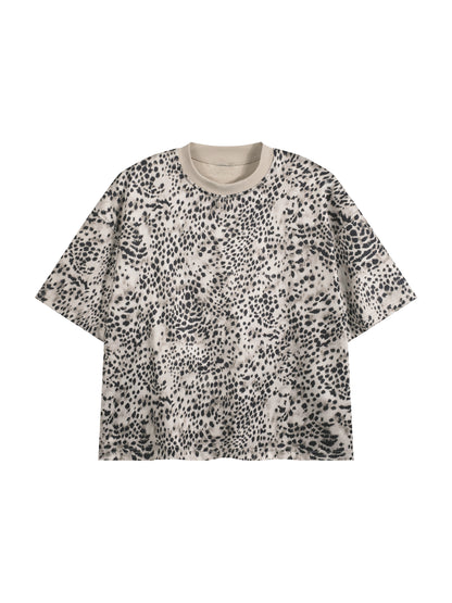 Saint Luciel Cheetah Print Boxy T-Shirt