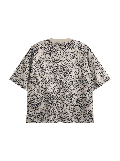 Saint Luciel Cheetah Print Boxy T-Shirt