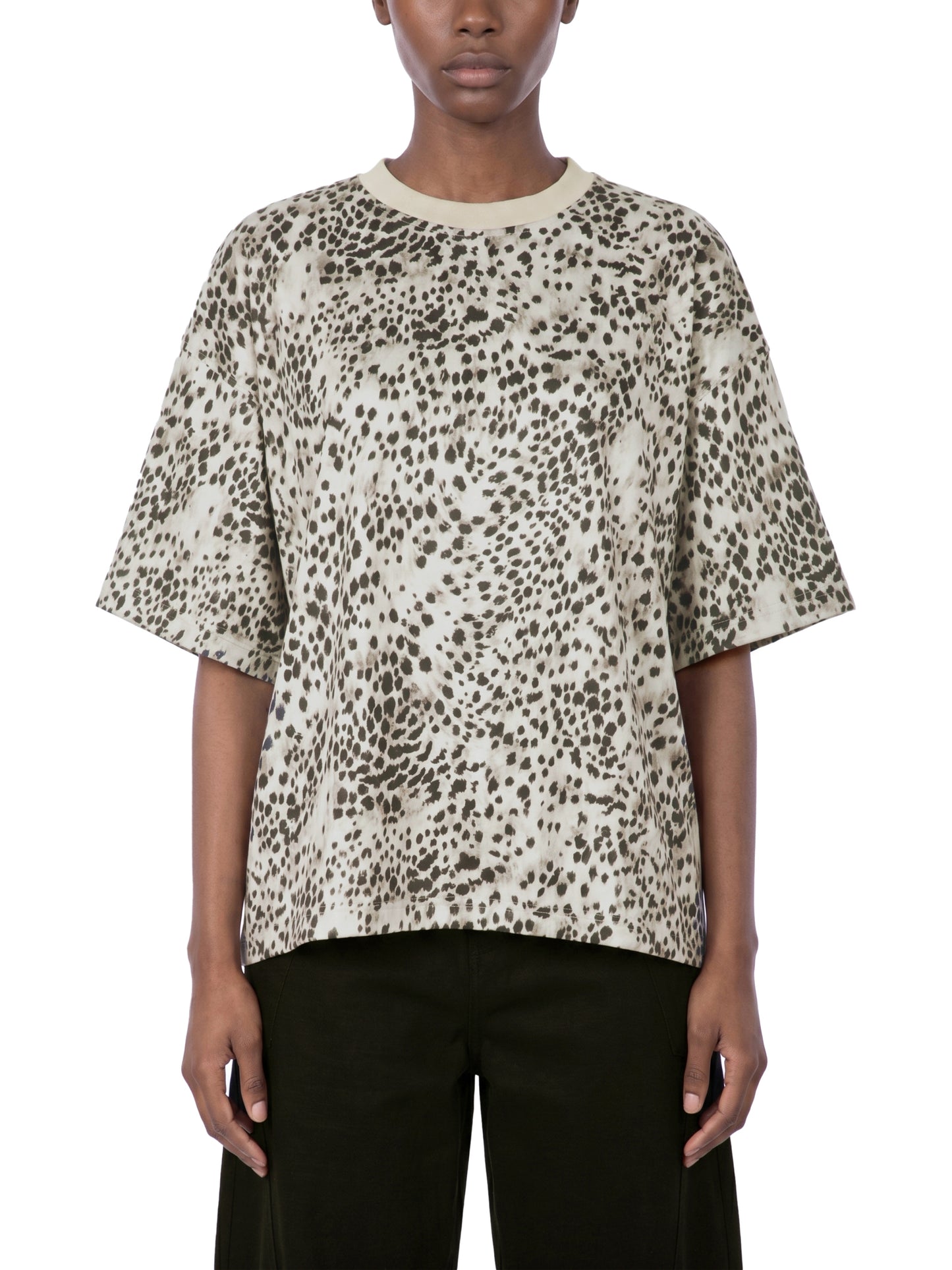 Saint Luciel Cheetah Print Boxy T-Shirt