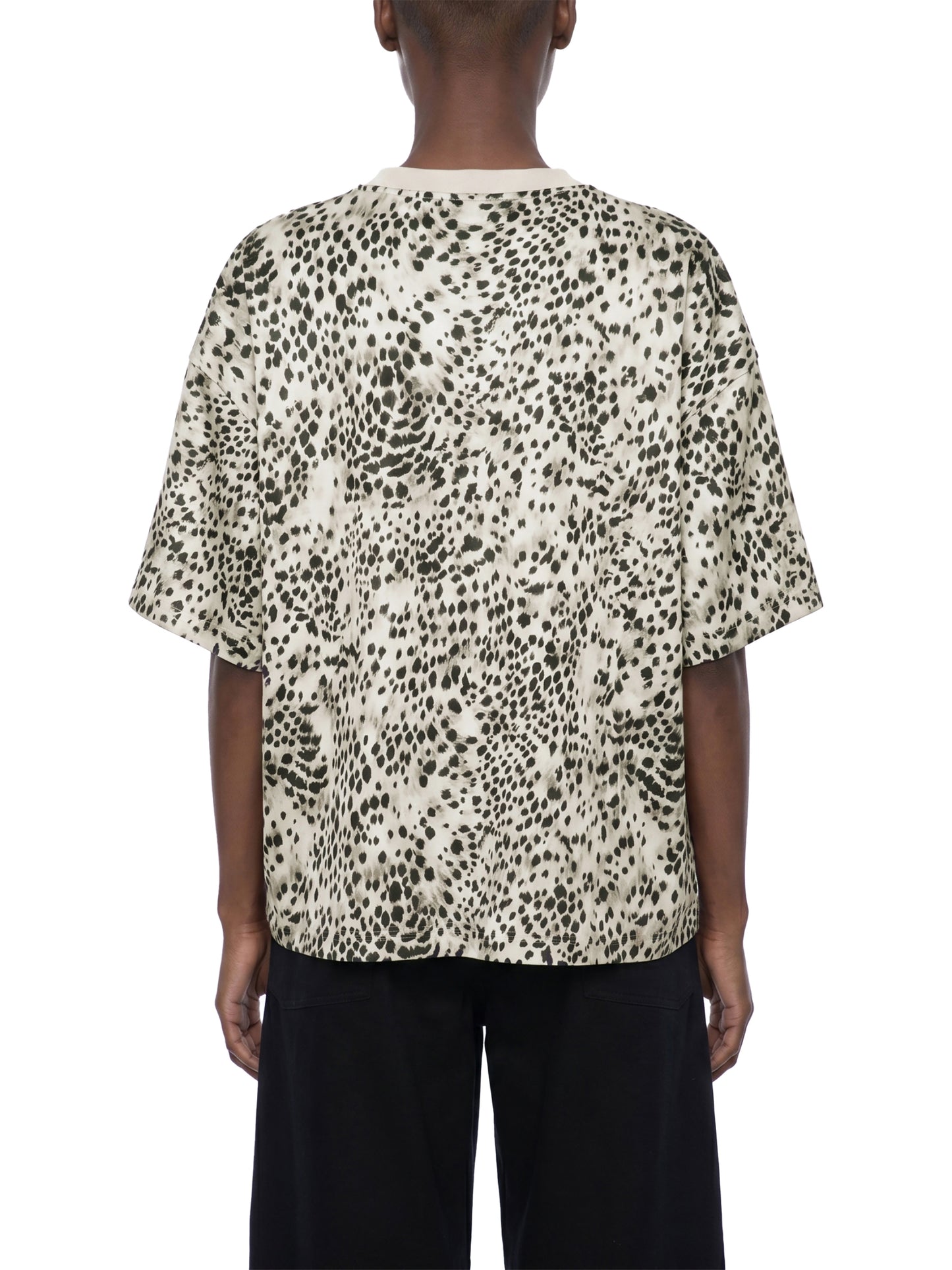 Saint Luciel Cheetah Print Boxy T-Shirt
