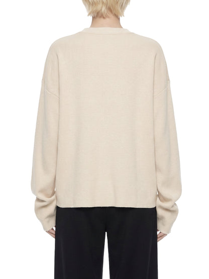 Saint Luciel Vintage Wash Boxy  Waffle Raw Edge Shirt
