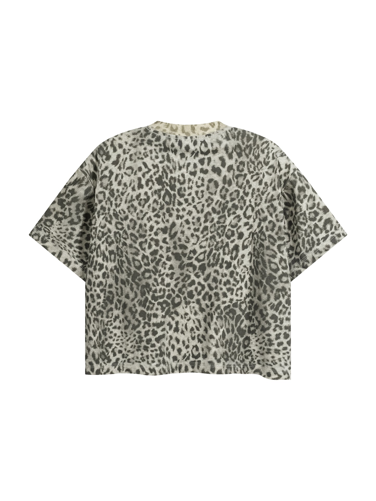 Saint Luciel Leopard Print Boxy T-Shirt