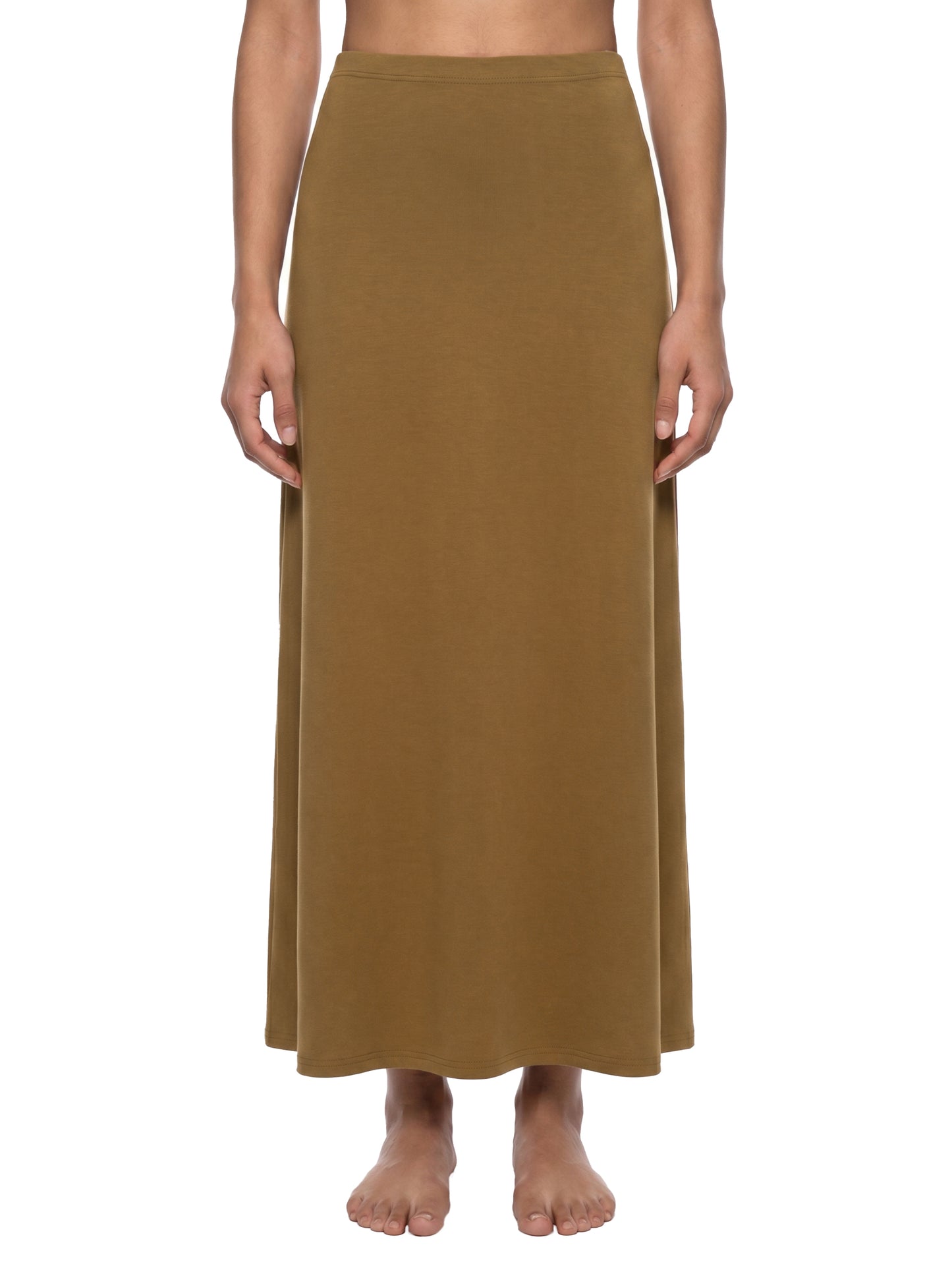 Saint Luciel Women's Solid Color Knit Maxi Skirt
