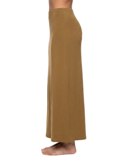 Saint Luciel Women's Solid Color Knit Maxi Skirt