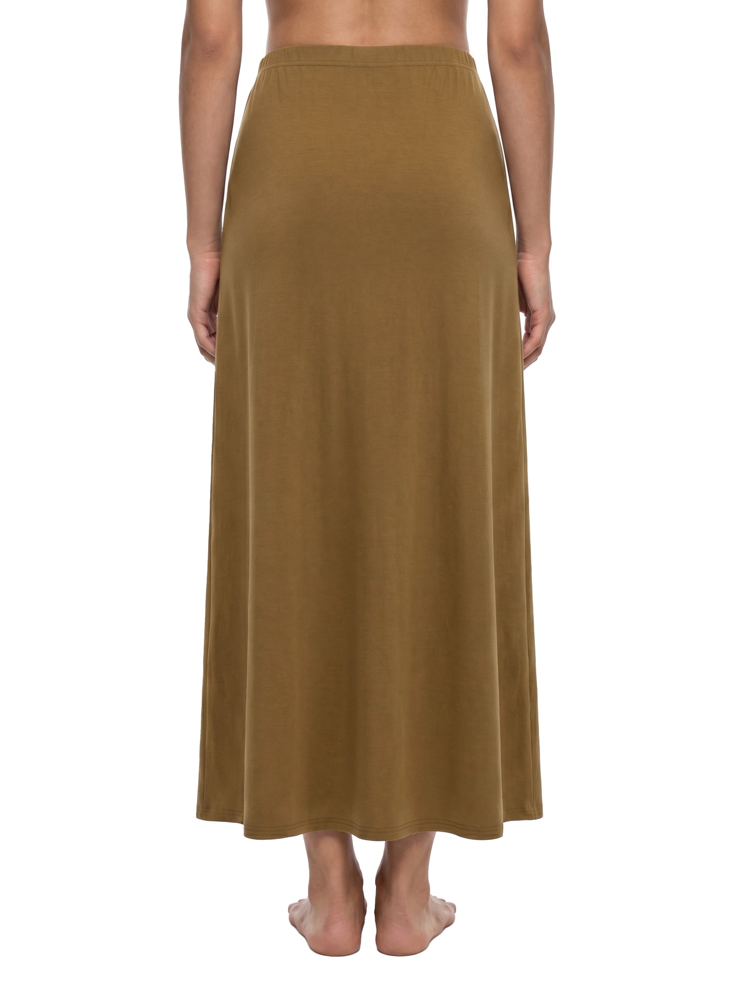 Saint Luciel Women's Solid Color Knit Maxi Skirt
