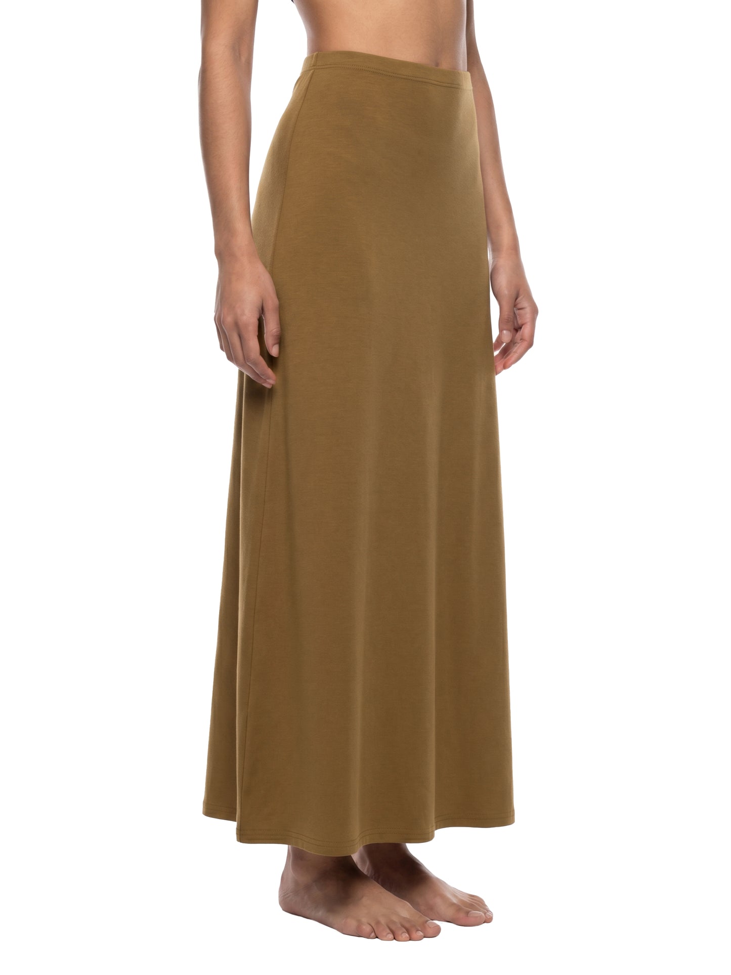 Saint Luciel Women's Solid Color Knit Maxi Skirt