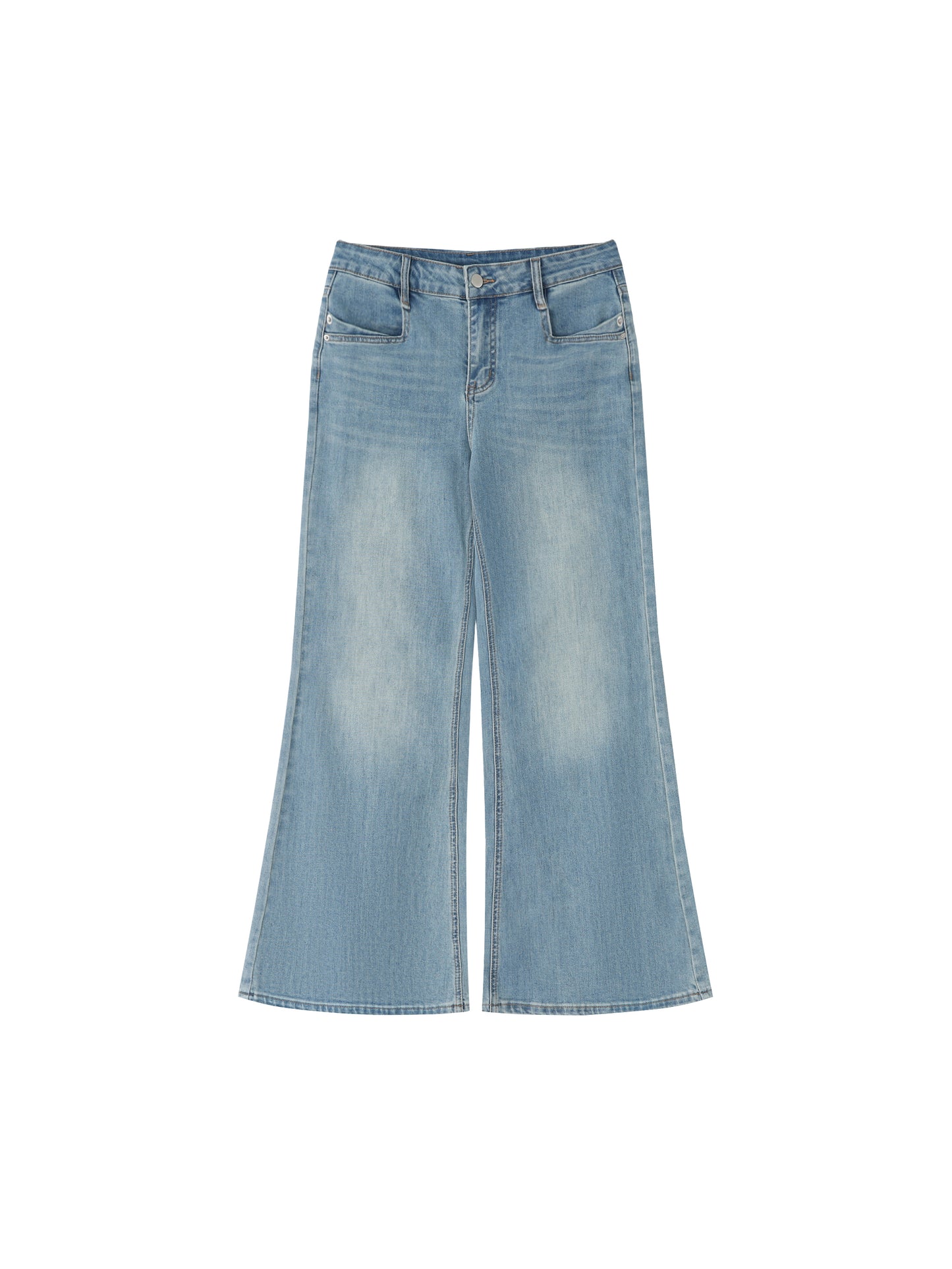 Saint Luciel Women's Vintage Wash Flared Leg Jeans