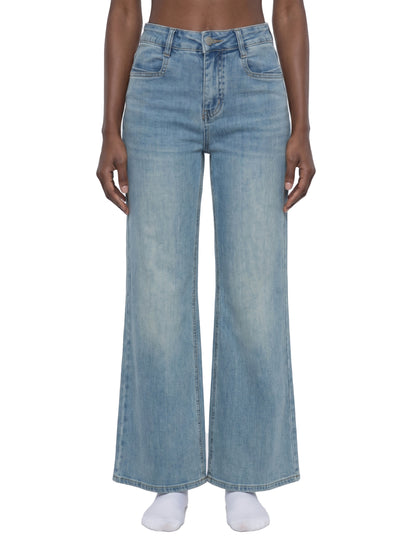 Saint Luciel Women's Vintage Wash Flared Leg Jeans