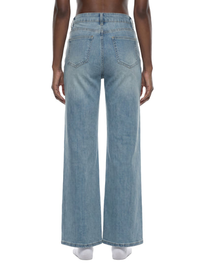 Saint Luciel Women's Vintage Wash Flared Leg Jeans