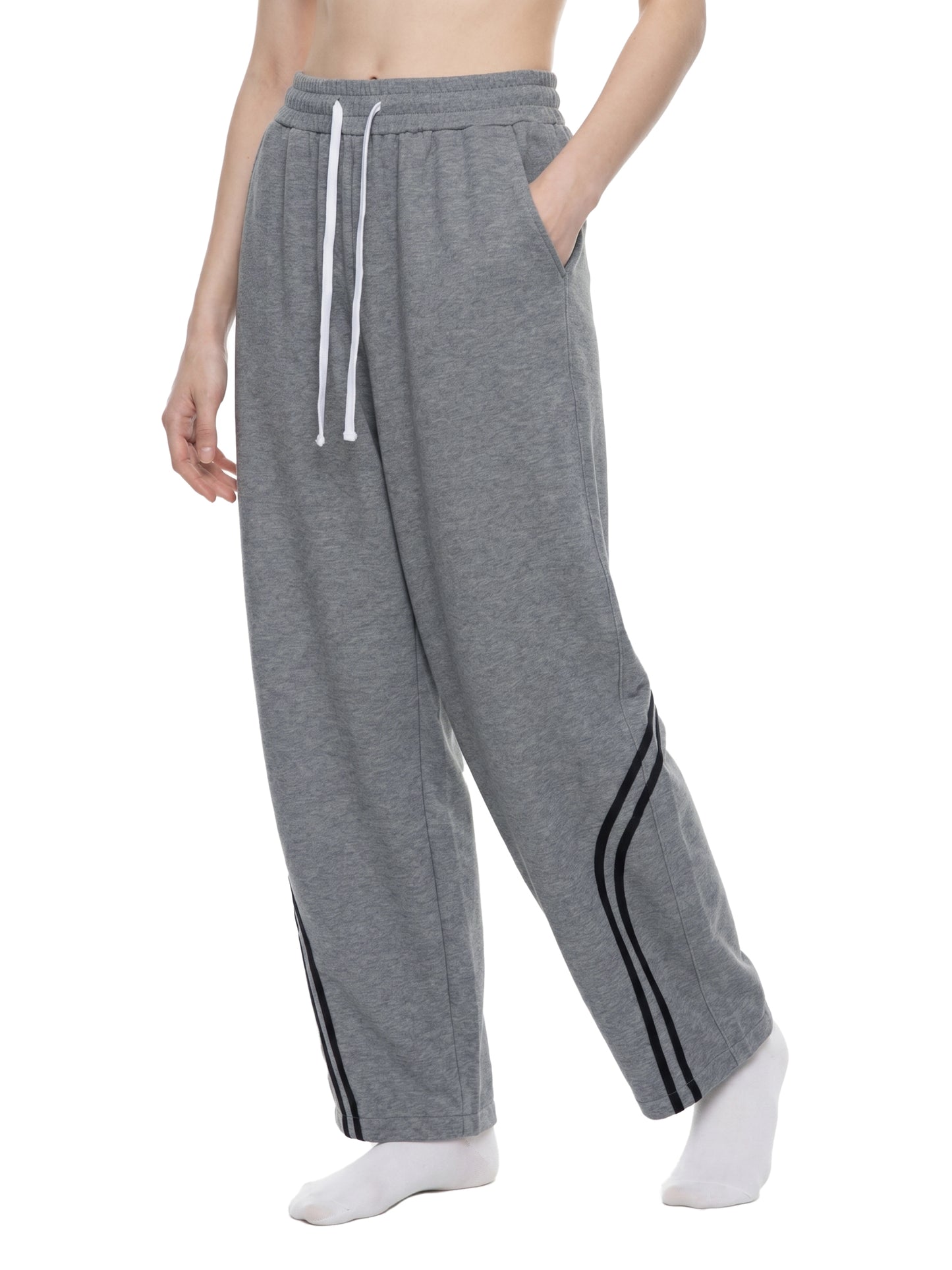 Saint Luciel Wide Leg Piping Sweatpants