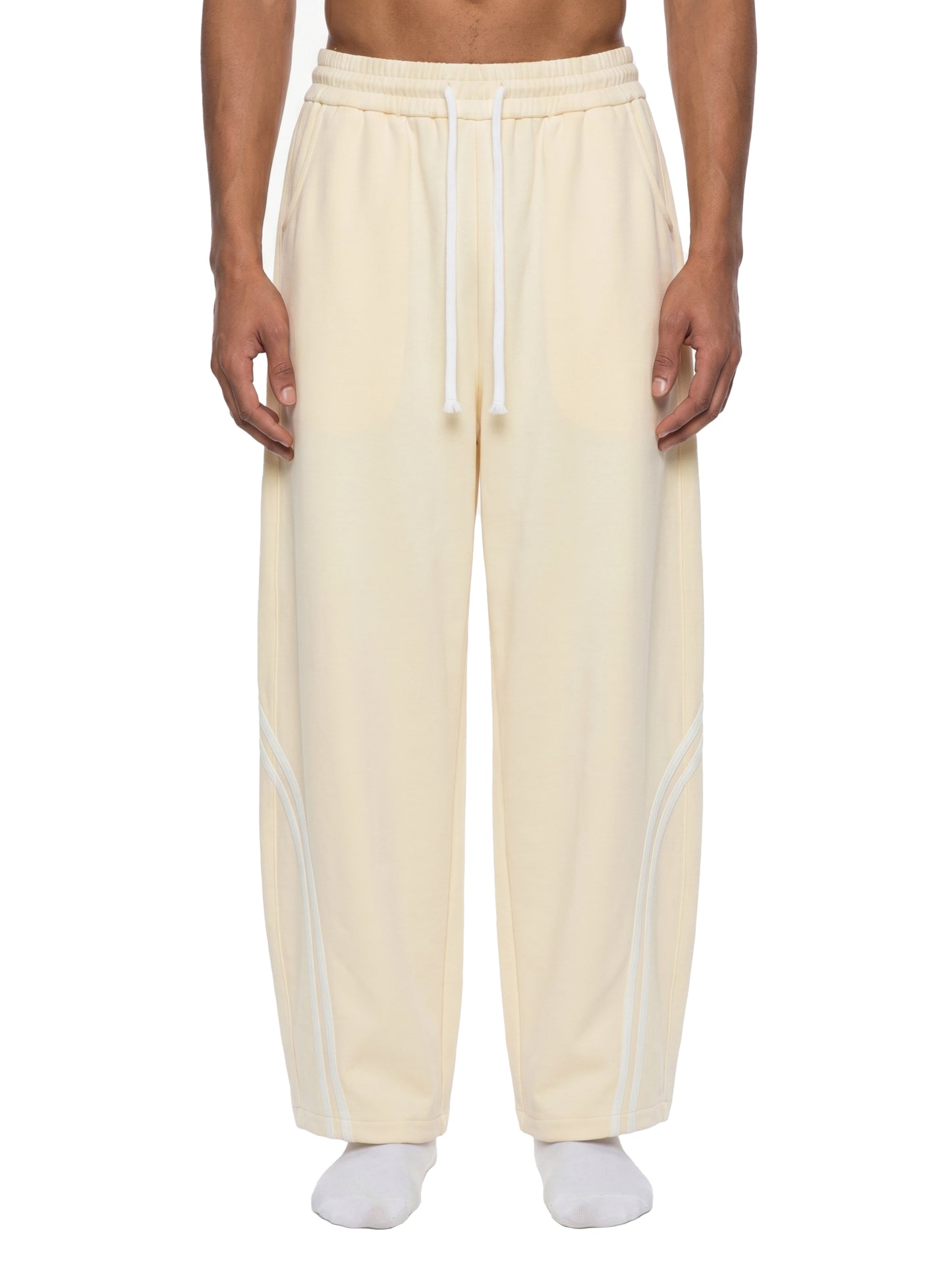 Saint Luciel Wide Leg Piping Sweatpants