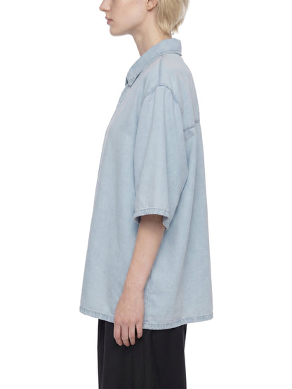 Saint Luciel Vintage Wash Drop Shoulder Lyocell Shirt