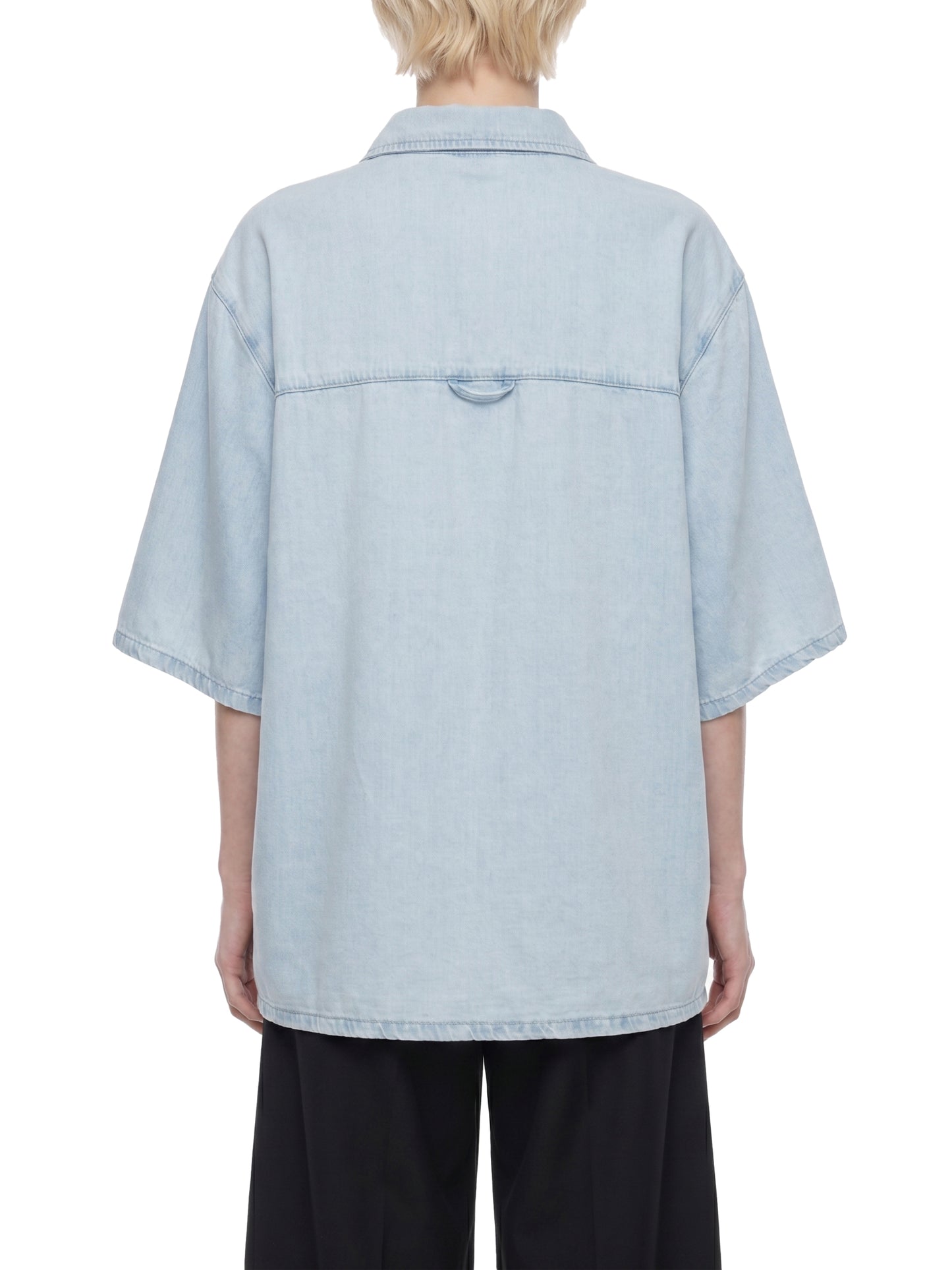 Saint Luciel Vintage Wash Drop Shoulder Lyocell Shirt