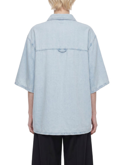 Saint Luciel Vintage Wash Drop Shoulder Lyocell Shirt