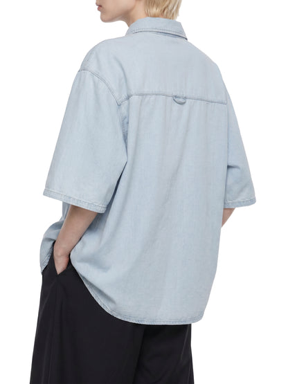 Saint Luciel Vintage Wash Drop Shoulder Lyocell Shirt