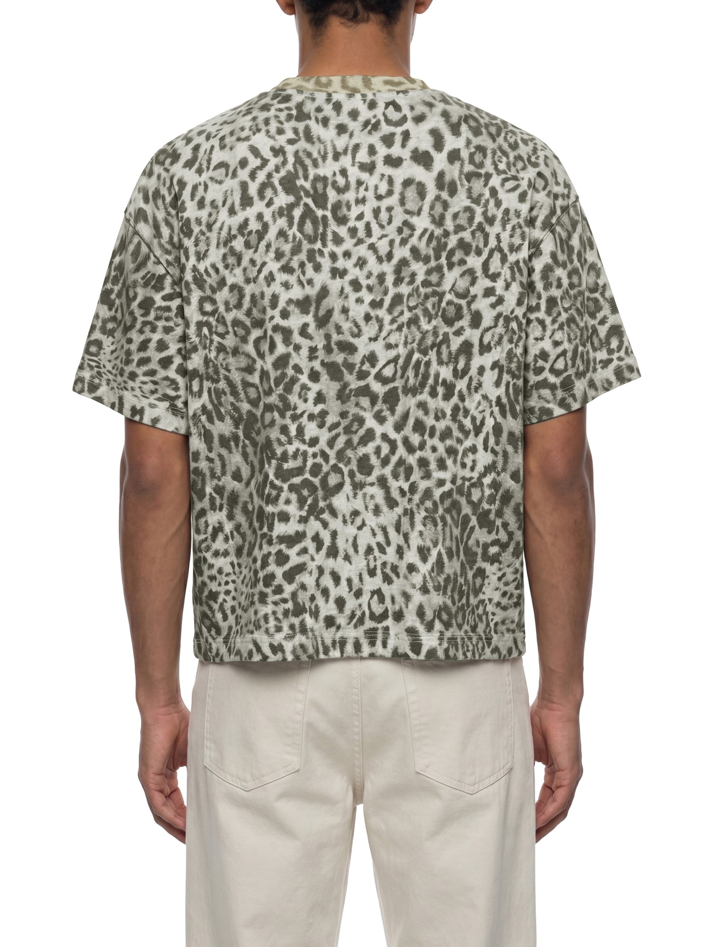 Saint Luciel Leopard Print Boxy T-Shirt