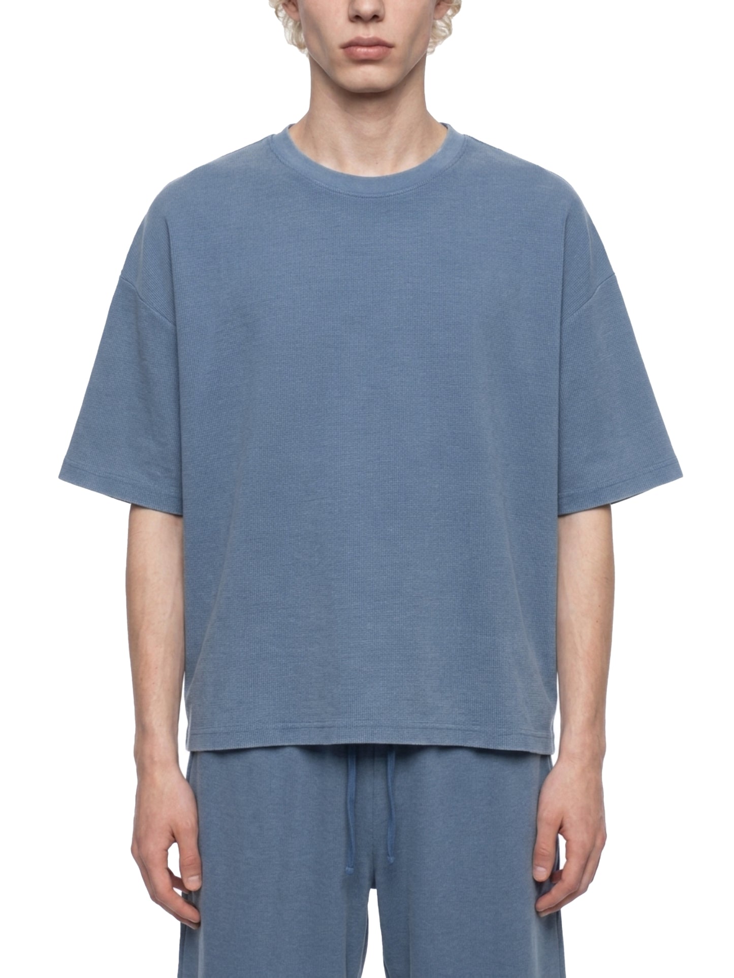 Saint Luciel Vintage Wash Sunfade Boxy Waffle T-Shirt