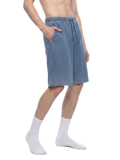 Saint Luciel Vintage Wash Sunfade Waffle Raw Hem Shorts