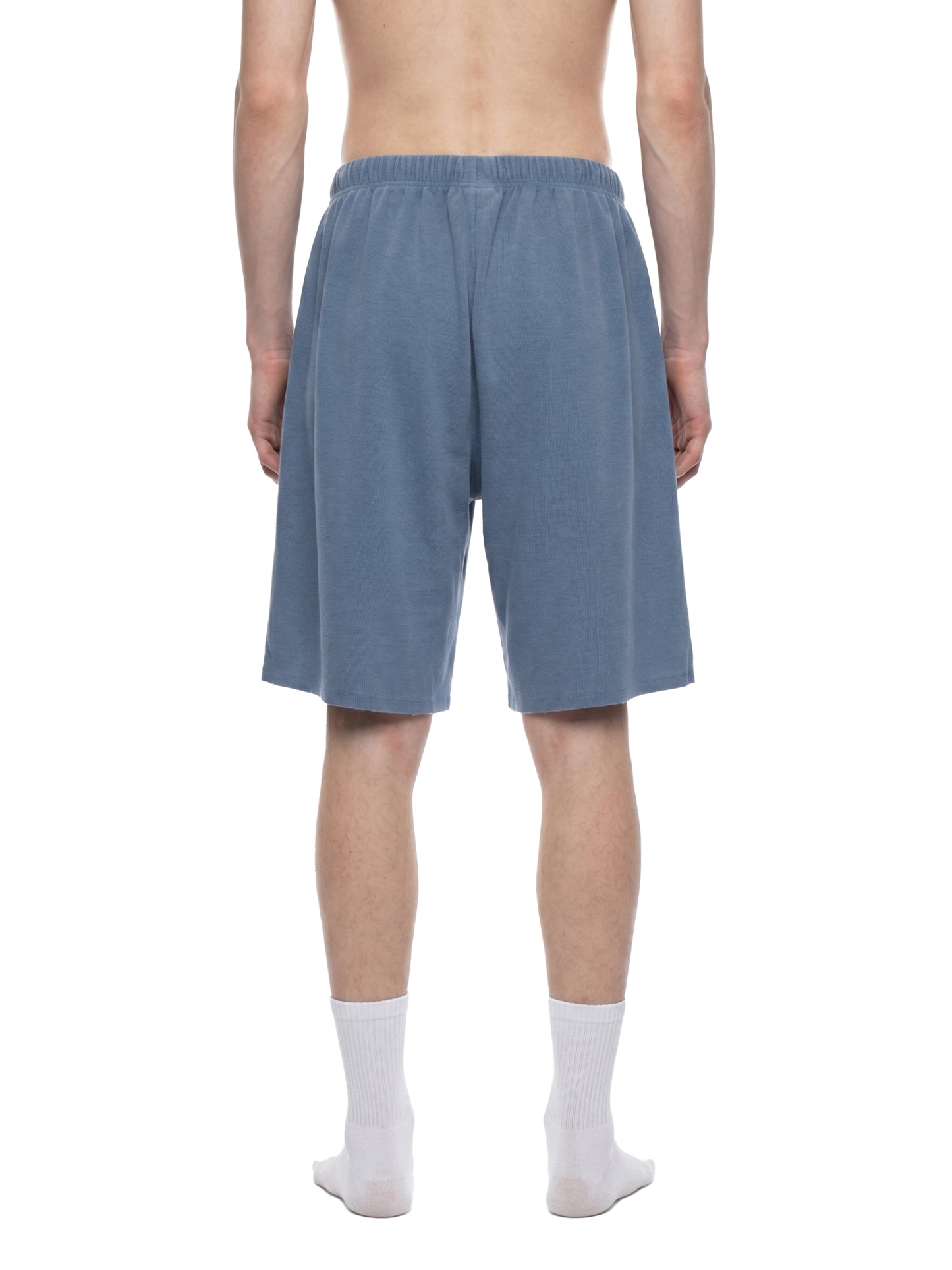 Saint Luciel Vintage Wash Sunfade Waffle Raw Hem Shorts