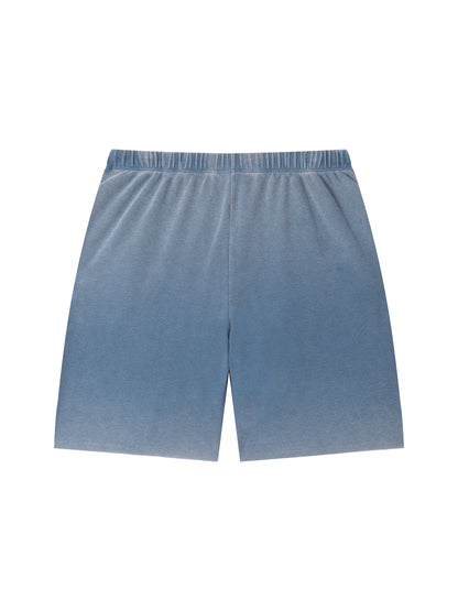 Saint Luciel Vintage Wash Sunfade Waffle Raw Hem Shorts